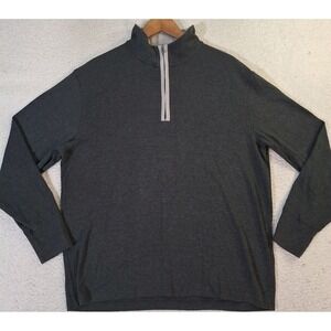 The Normal Brand 1/4 Zip Pullover Men's Size XL Gray Long Sleeve Sweater Stretch